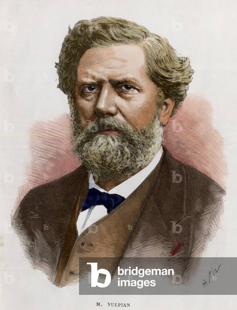 Portrait of Edme Felix Alfred Vulpian (1826-1887), 19th century (engraving)