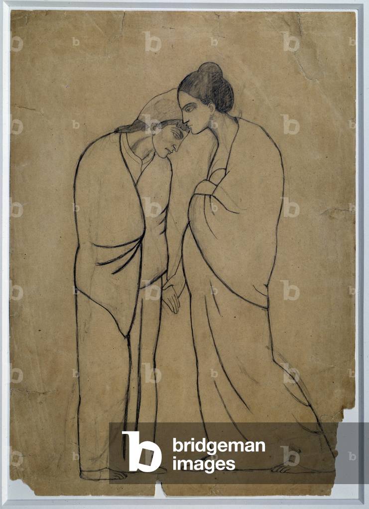 Studio per l'intervista, 1902 (disegno)