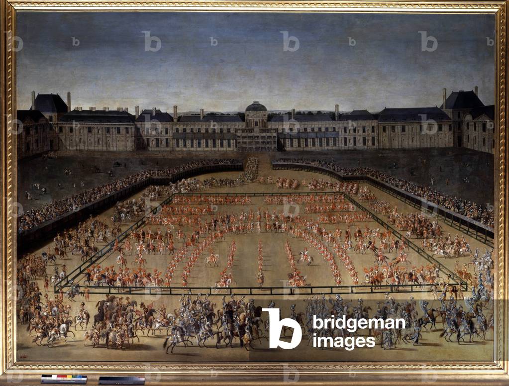 The Grand Carrousel gave by Louis XIV in the Cour des Tuileries in Paris, to celebrate the birth of the Dauphin, 1662 (oil on canvas)
