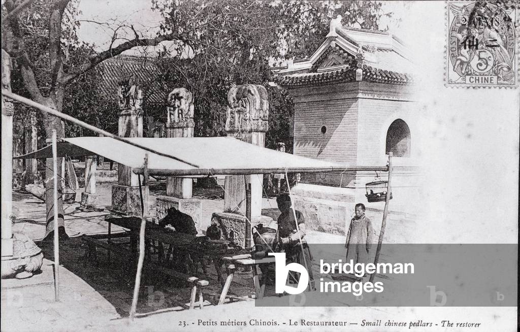 Pepetit metier: a Chinese restaurateur Photograph of the beginning of the 20th century (photo)