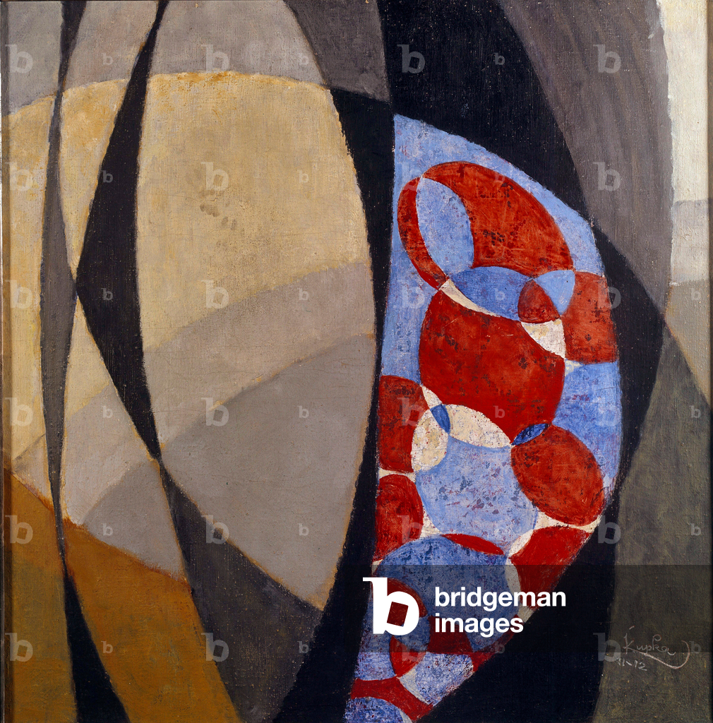 Studio per Amorpha, fuga a due colori, 1911-12 (olio su tela)
