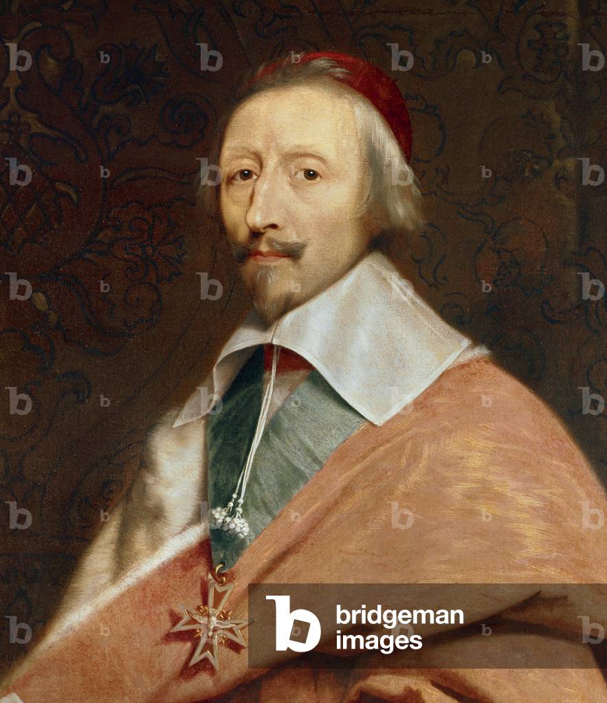 Detail of: 'Armand Jean du Plessis, Cardinal de Richelieu', 17th century (oil on canvas)