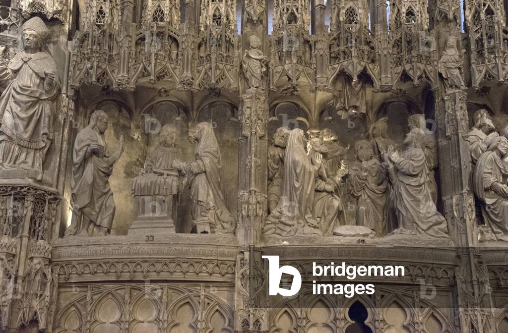 

La scena della chiesa di Chartres, del XVI secolo (foto)