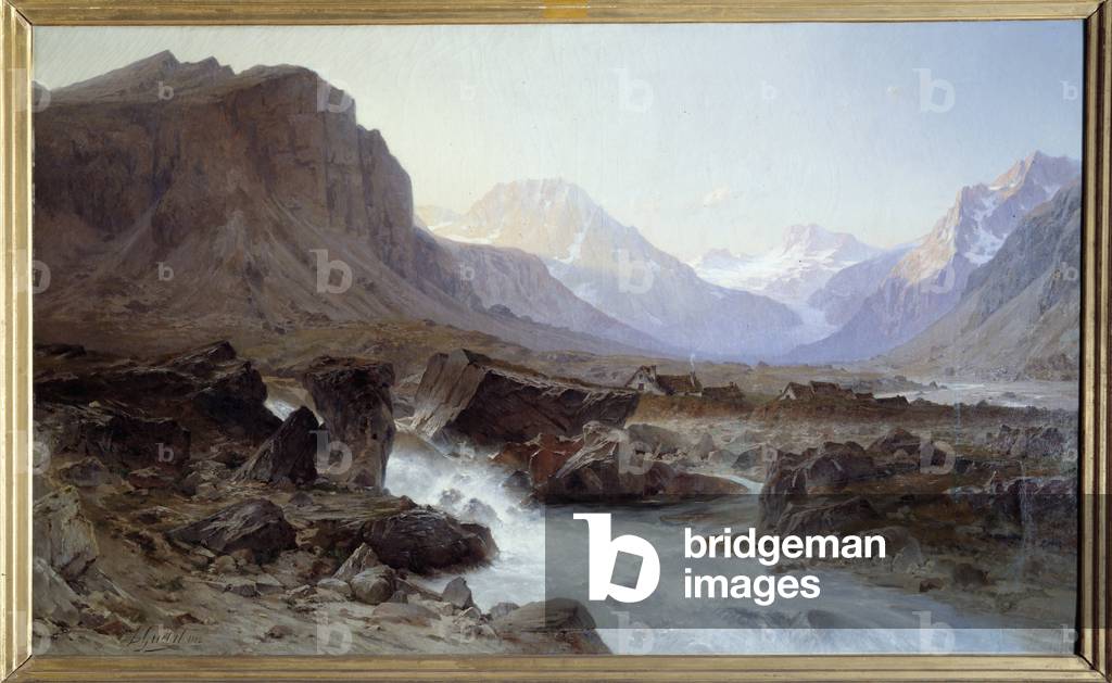 La Berarde en Oisans, 1882 (oil on canvas)