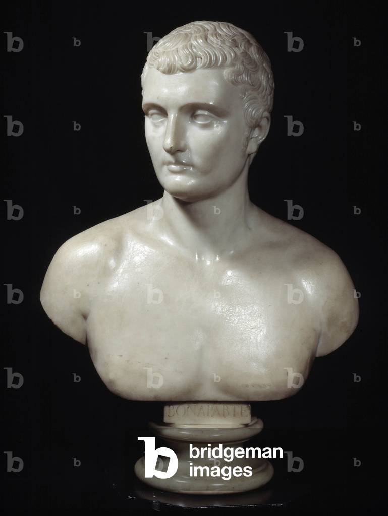 Image of Bust of Charles Marie Bonaparte, 19th century (marble) by