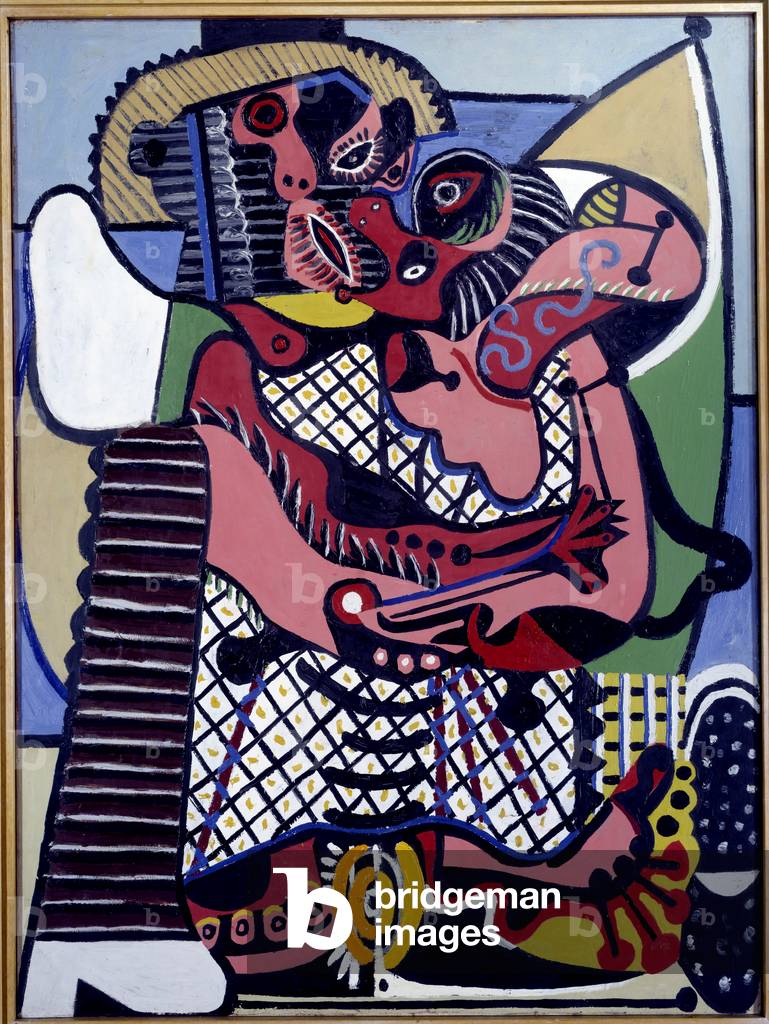 Bild von Gemälde "Kiss ein Juan les Pins" von Pablo Picasso