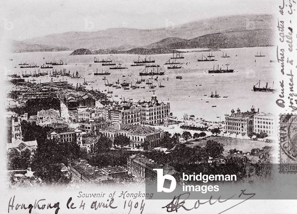 View of Hong Kong Bay (Hong Kong) Photograph of 1904 (photo)