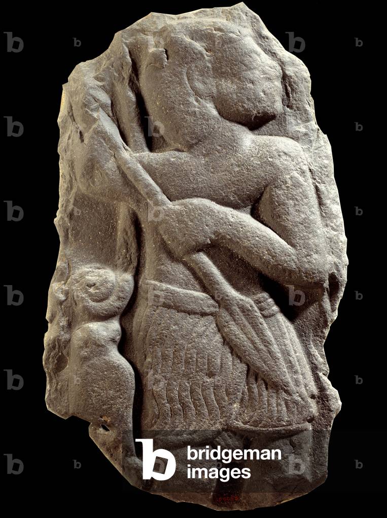 Eastern antiquite: stele of Shihan, god of thunderstorm, From Moab, 8th or 7th century BC (stone)