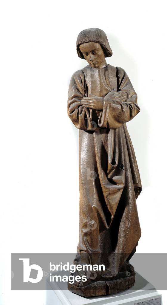 Saint John, element of a calvary Wooden sculpture of the French school, 1475-1500 (wood)