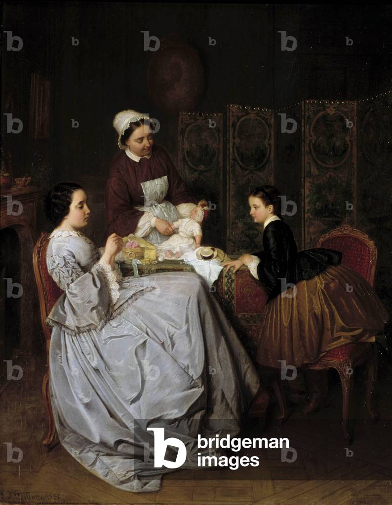 La couture, XIX secolo (olio su tela)