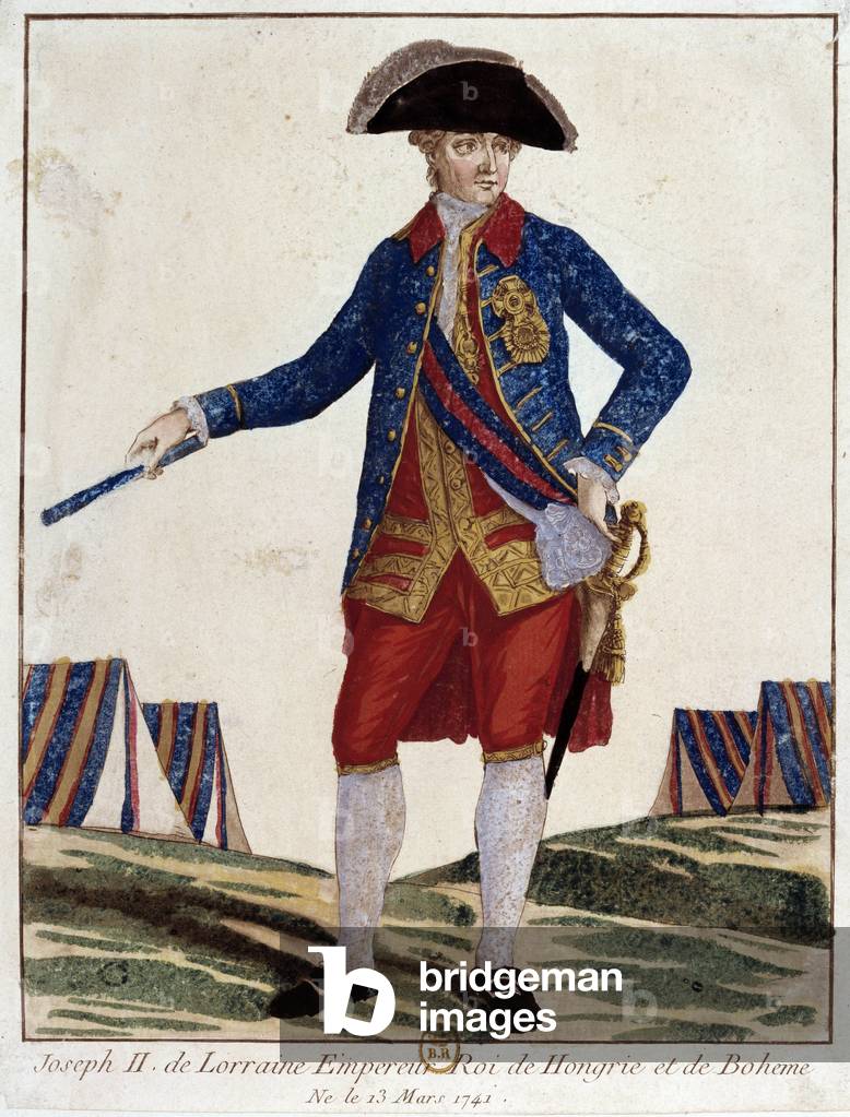 Porträt von Joseph II. von Lothringen (1741-1790), 18. Jahrhundert (Kupferstich)