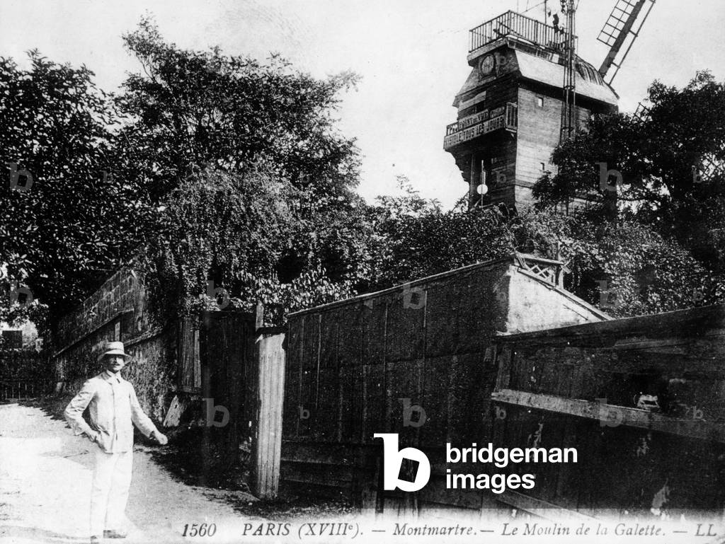View of Paris: Le Moulin de la Galette, Quartier Montmartre, 19th century (photo)