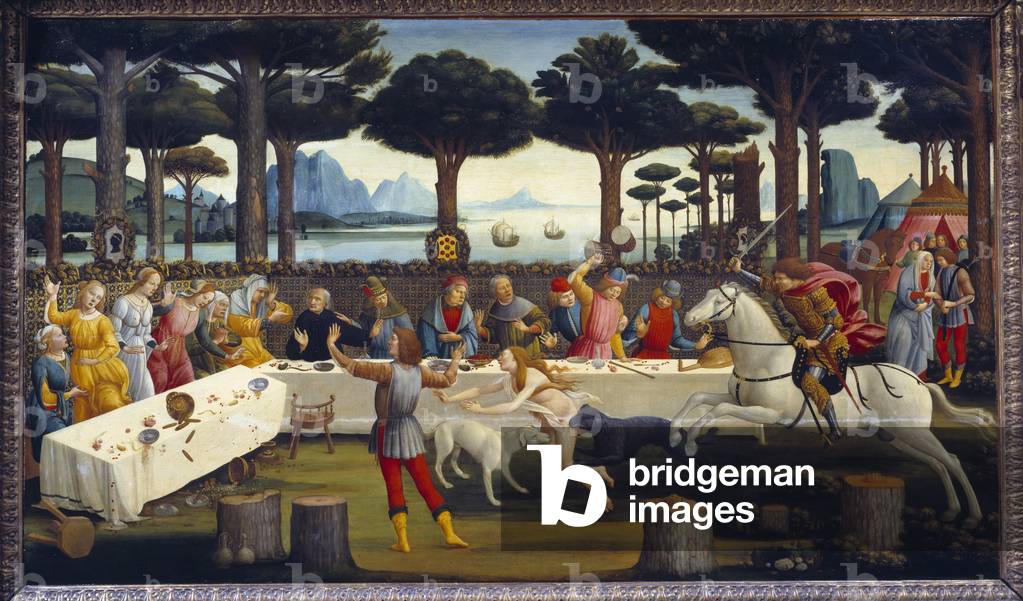 Image Of Story Of Nastagio Degli Onesti 1483 oil On Canvas By Image Of Story Of Nastagio Degli Onesti 1483 oil On Canvas By