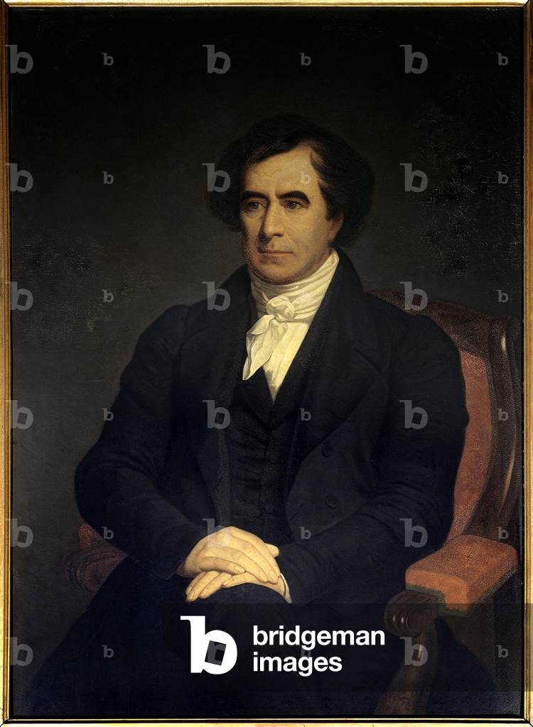 Portrait of physicist Francois Arago (1786-1833), 19th century (oil on canvas)