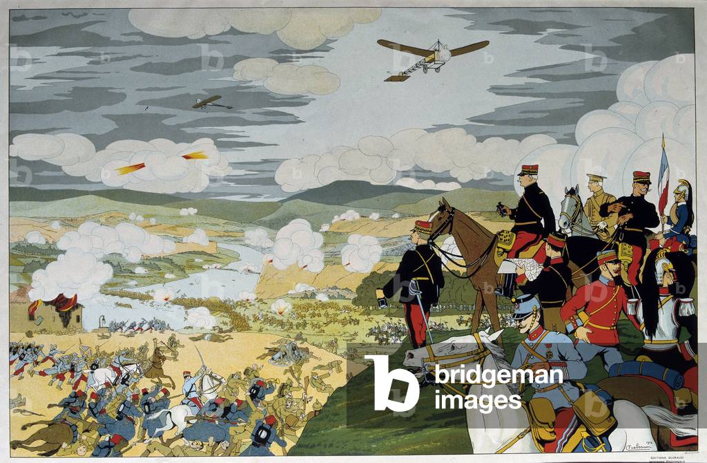 First World War: view of the Battle of the Marne in September 1914.