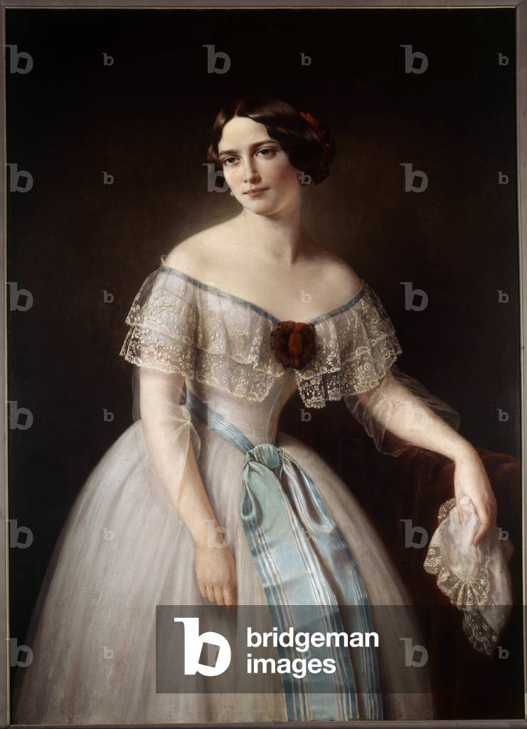 Portrait of Fanny Cerrito (1817-1909), 19th century (oil on canvas)