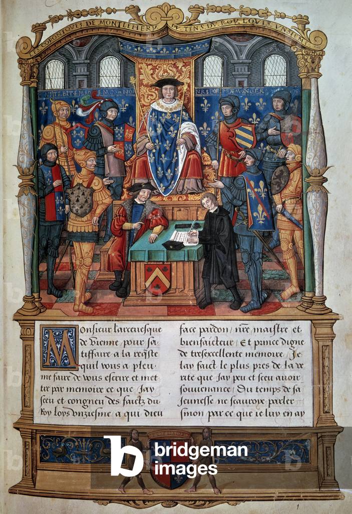 

Diktatorenbiographie: Philippe de Comines gibt seine Memoiren vor Louis XI vor

Miniatur aus 'Memoires de Ph