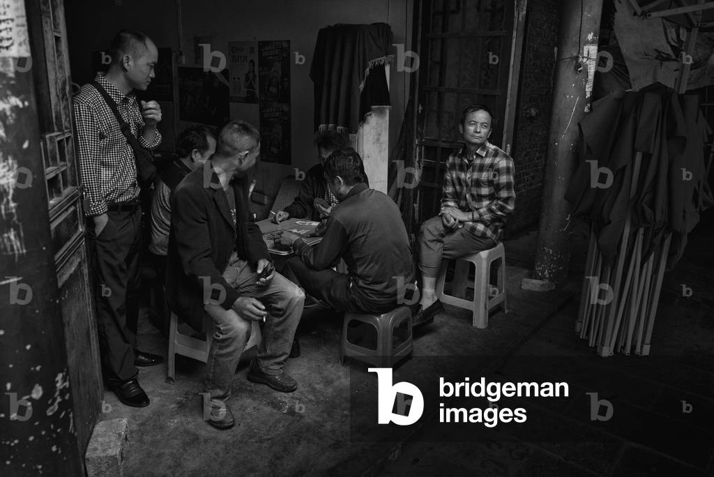 Cafe Yibin, China (b/w photo)