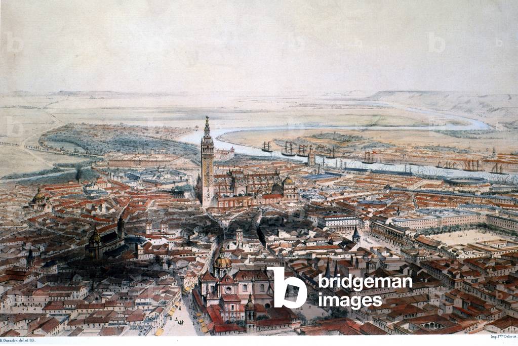 Sevilla (colour litho)