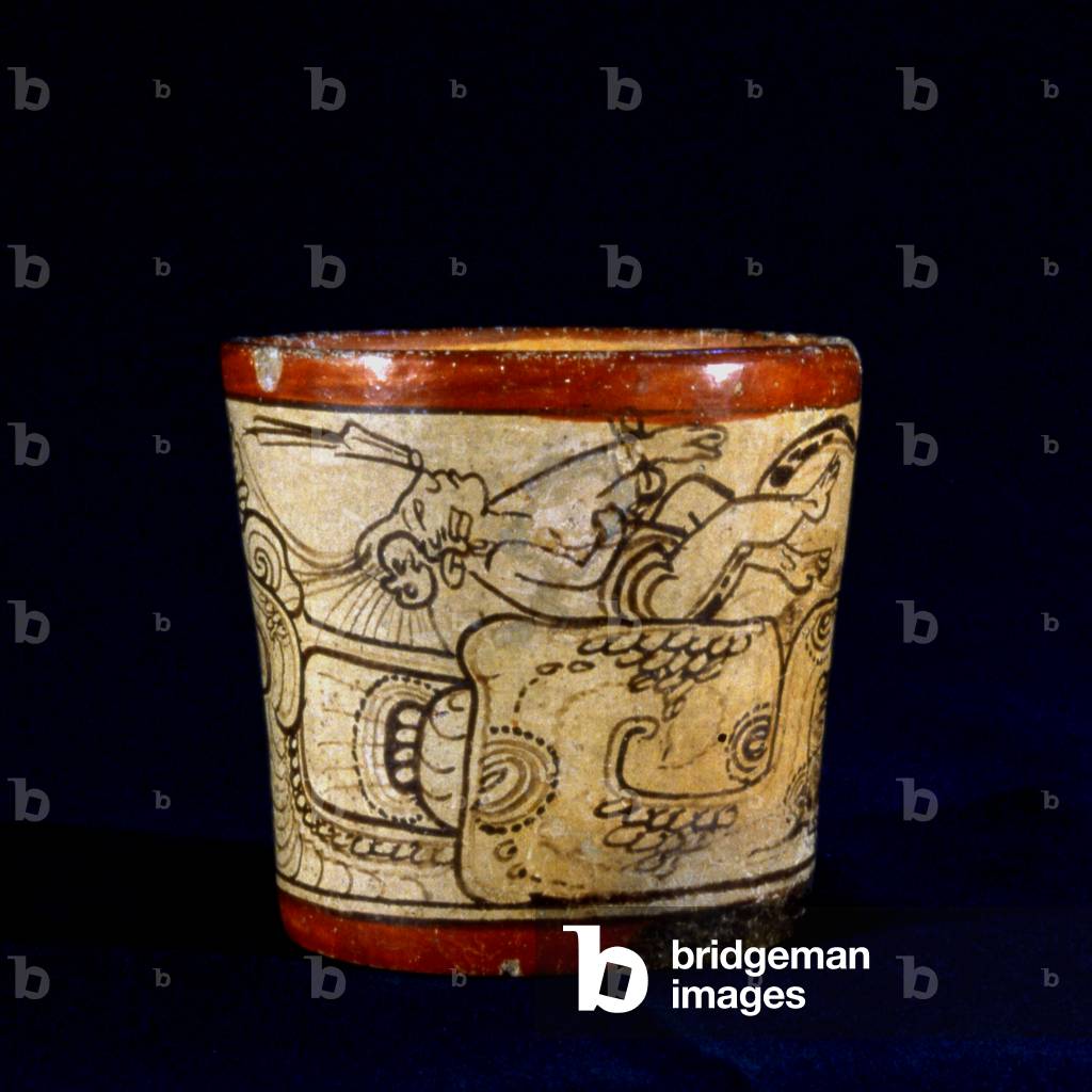 Funerary Vase from Peten, Guatemala, Late Classic period, c.600-900 AD (ceramic)