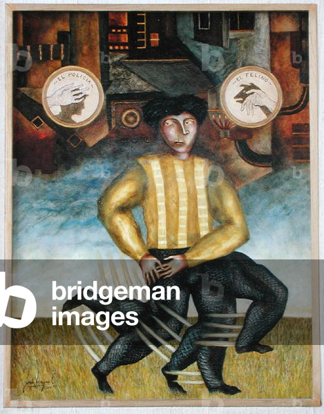 El Carterista, 2001 (oil on panel)