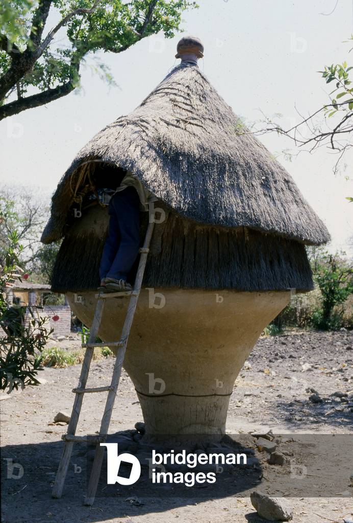 Traditional corn granary, Guerrero State, Mexico (photo)