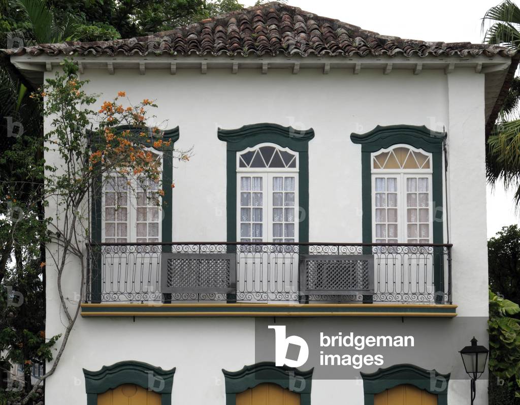 Colonial houses in Paraty, Costa Verde, Rio de Janeiro State, Brazil (photo)