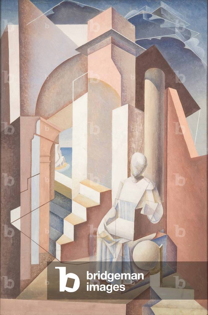 Composition, 1937 (pencil & tempera on gesso-prepared board)