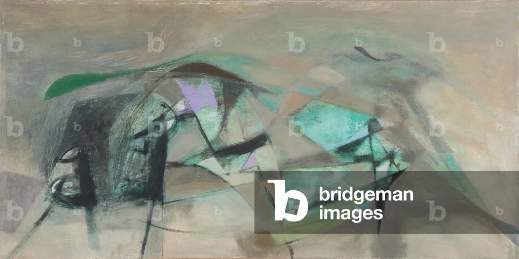 Near and Far, 1959 (oil on board)