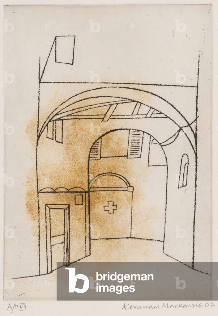 Lucca, 2002 (etching & engraving on paper)