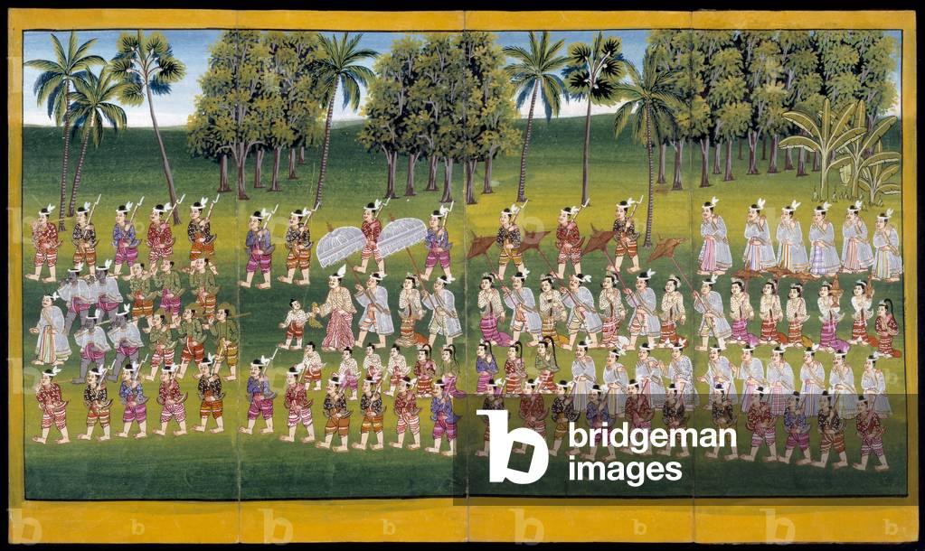 Ms 17 A Procession (gouache on paper)