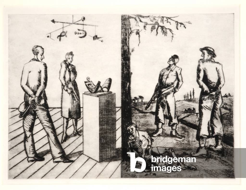 Western Culture, 1943 (etching)