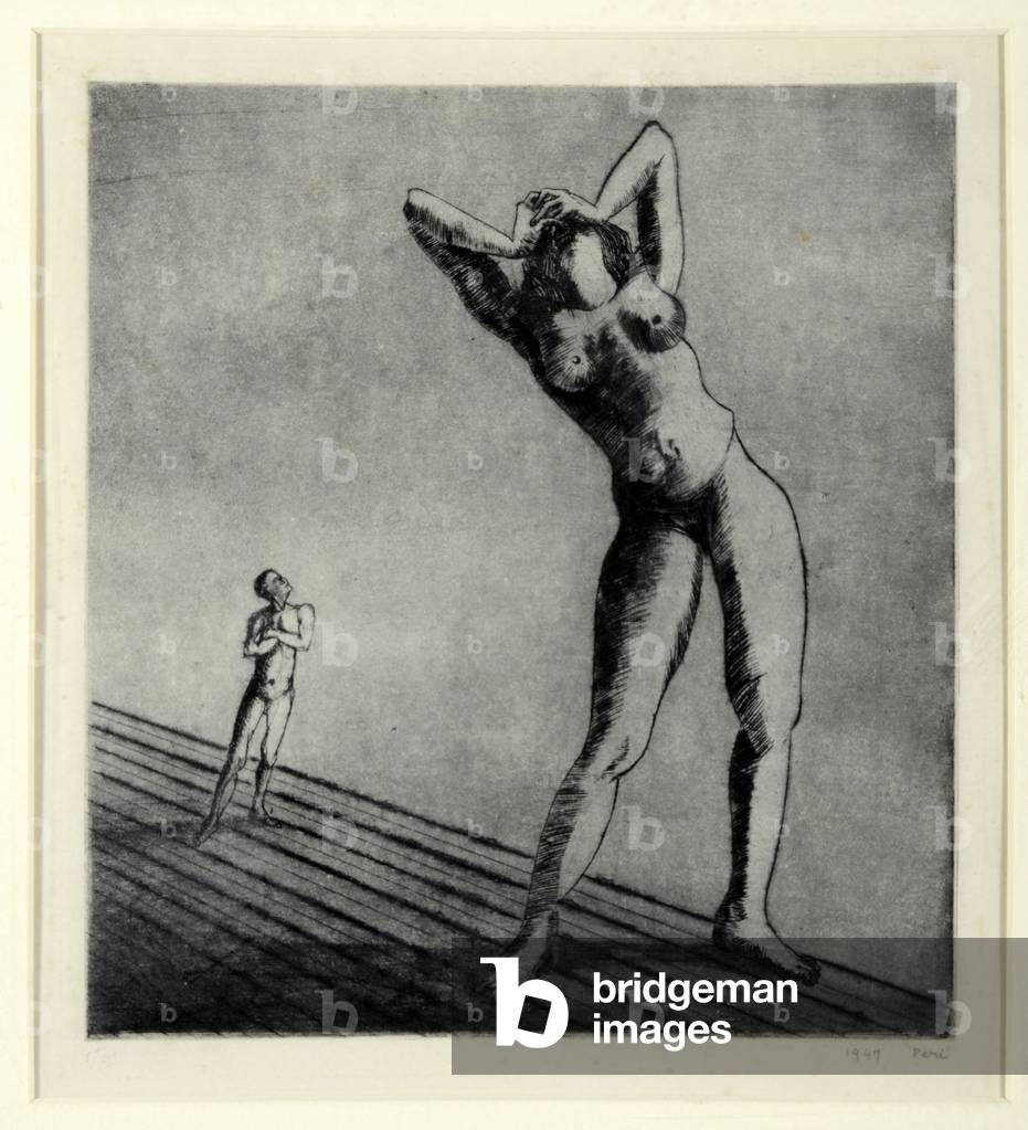 Menschen dagegen 1949 (Radierung)