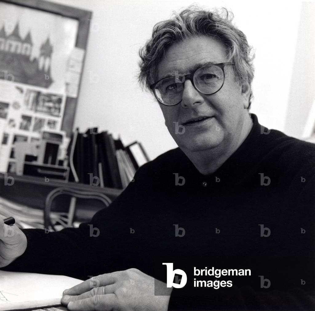 Portrait of architect Antoine Grumbach. Photography in 1998
