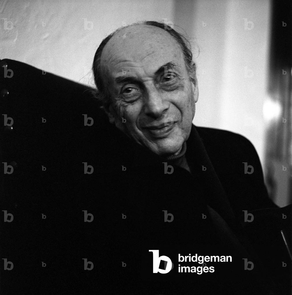 Portrait of Lucien Herve (1910-2007), French photographer of Hungarian origin.