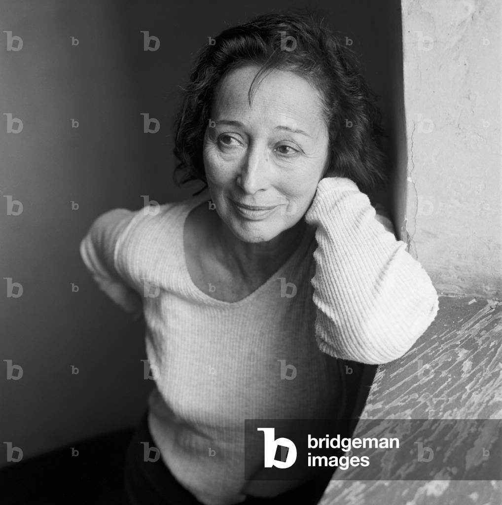 Portrait of Annie Salager, French poet. Photography 1993