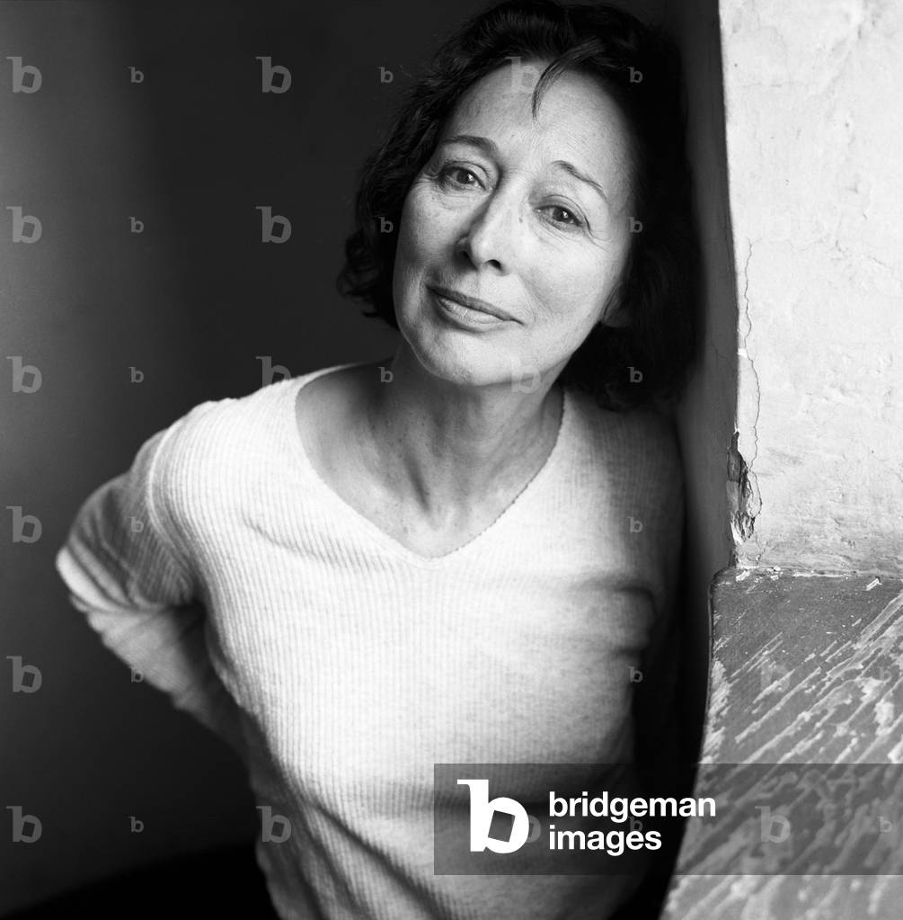 Portrait of Annie Salager, French poet. Photography 1993
