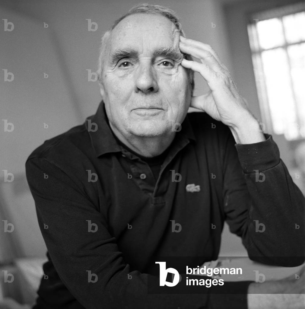Portrait of Gottfried Honegger, Swiss artist. Photography 1995
