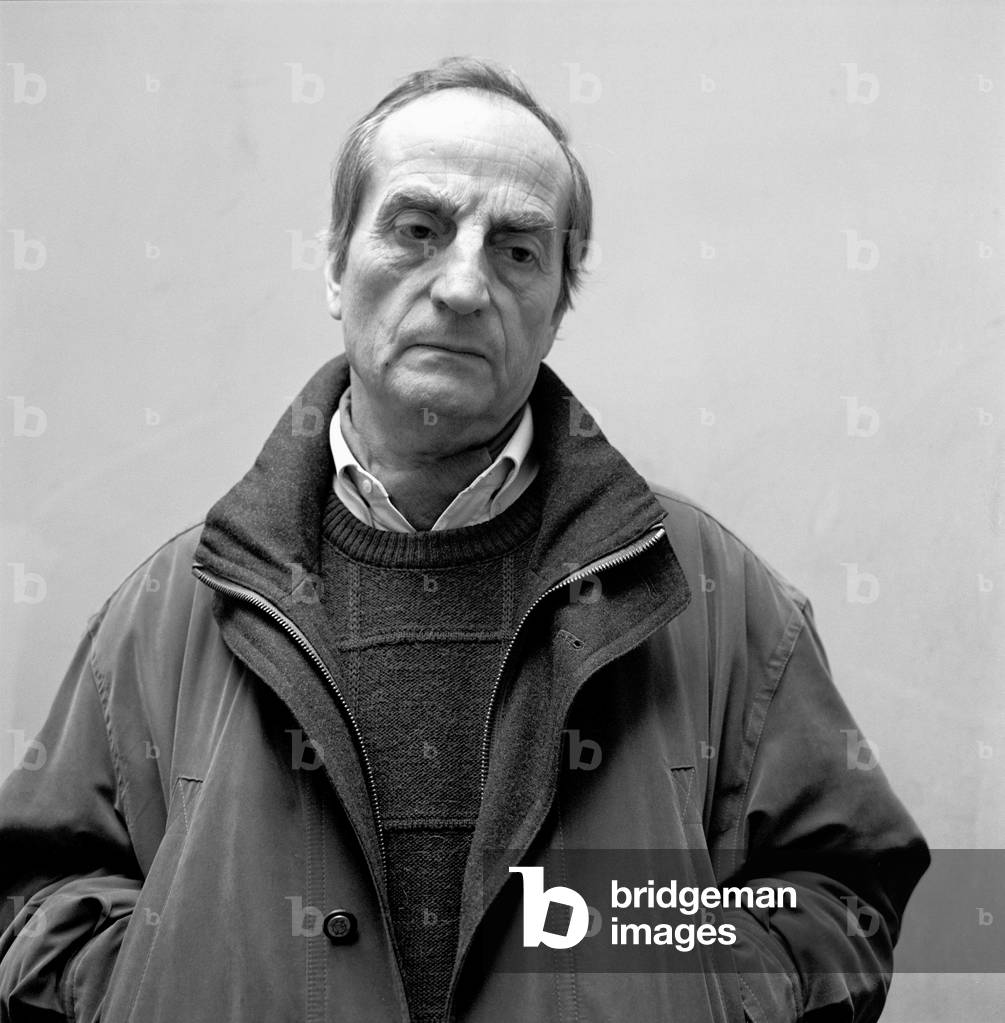 Portrait of Charles Juliet, French writer. Photography 1993