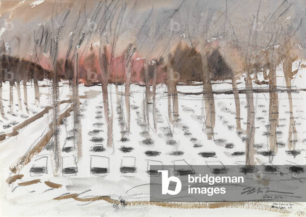 Piskarov Cemetry (w/c on paper)