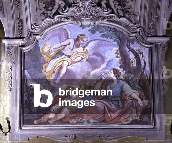 Bild von Fresko "Hagar und Ishmael in der Wüste", 18. Jahrhundert von Diacinto Fabbroni