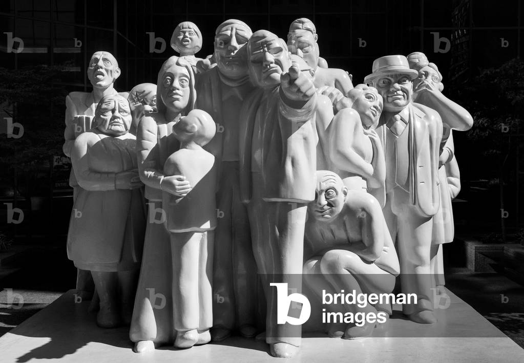 The Illuminated Crowd, (1985, sculpture), Montreal, Quebec. September 2016