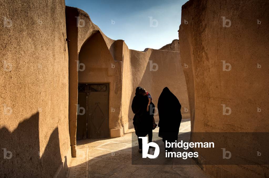 Women in hijab in the historical town of Yazd, Iran, May 2017