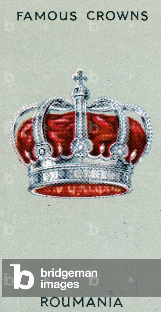Royal Crown of Roumania, 1938 (colour litho)