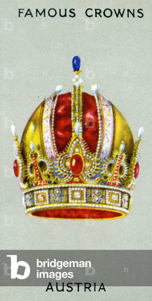 Imperial Crown of Austria, 1938 (colour litho)