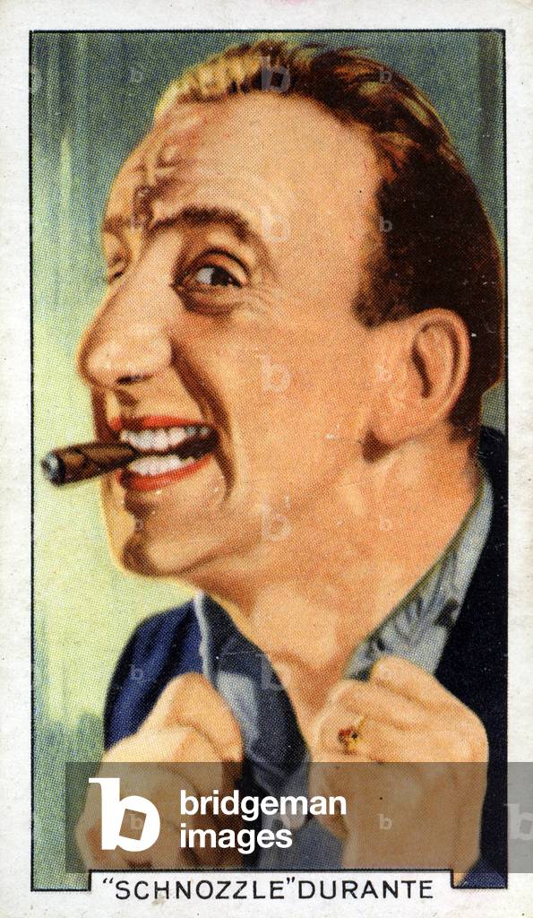 Schnozzle Durante, 1935 (colour litho)