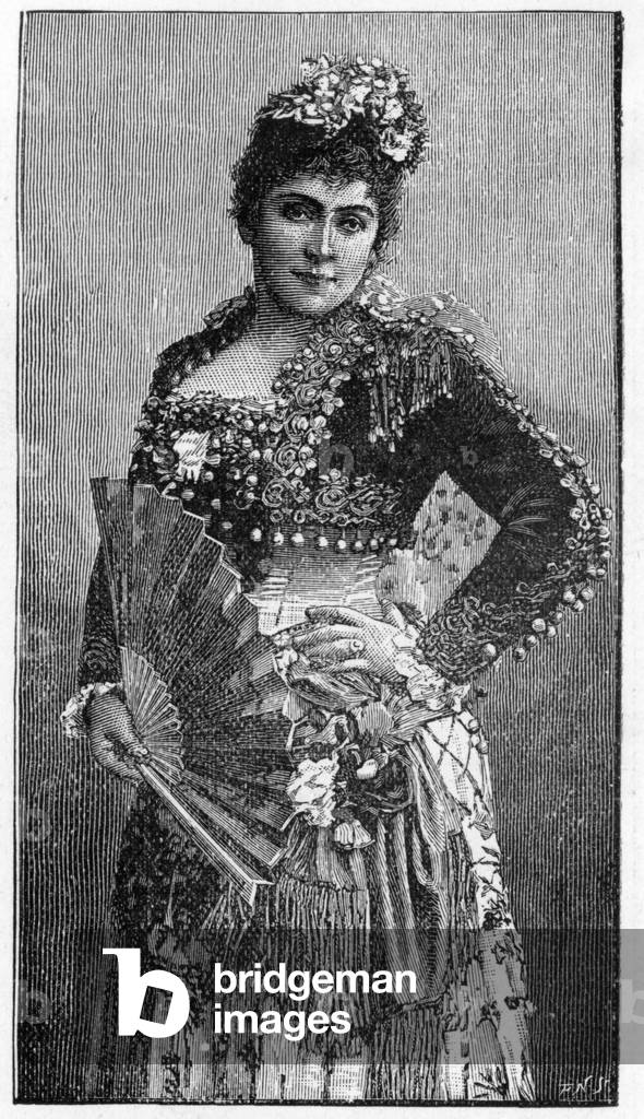 Marie Roze in the role of Carmen, 1893 (litho)