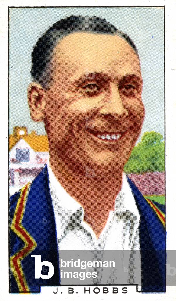 Jack Hobbs, 1936 (colour litho)