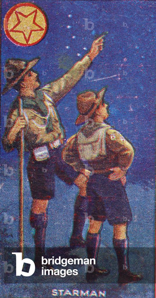 'Starman'  Scout Badge, 1923 (colour litho)