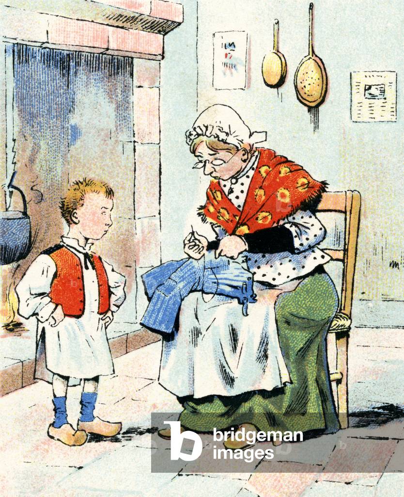 'Make do and mend', c.1920 (colour litho)